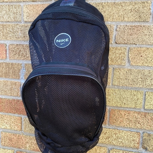 Vintage 2003 White Tag Nike Mesh Backpack Black - Picture 3 of 15